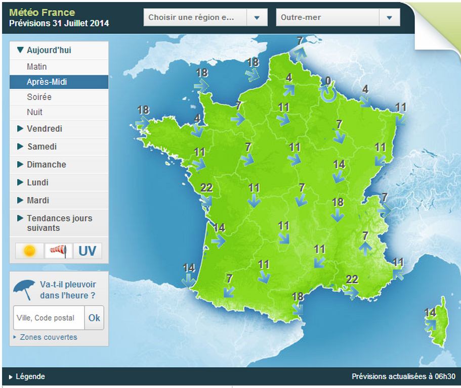 meteofrance vent